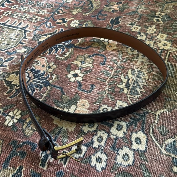 L.L. Bean Leather Belt - Picture 1 of 6